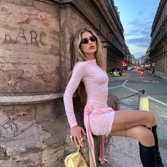 LIONESS Glory Mini Dress in Blush Size X-Small - Picture 13 of 14